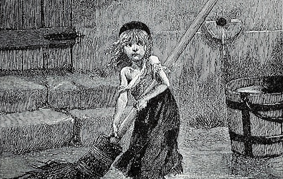 Engraving of Cosette